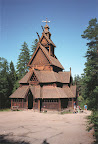 Stavkirke in Oslo national museum Stavkirke in Oslo national museum
