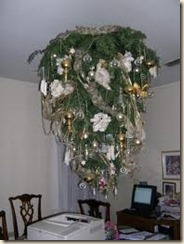 christmas tree chandelier