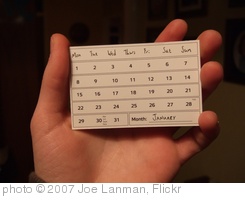 'Calendar Card - January' photo (c) 2007, Joe Lanman - license: http://creativecommons.org/licenses/by/2.0/