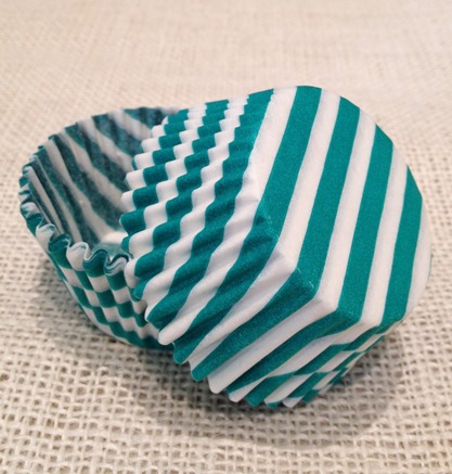 Teal-Green-Striped-Cupcake-Liners