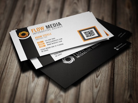 Flow-Media-Business-Cards-Orange