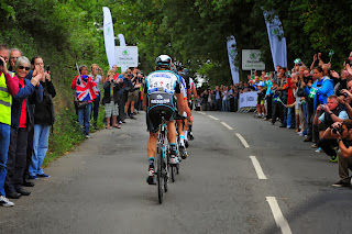 The riders complete the first King of the Mountains stage on Pennsylvania Road, Exeter