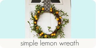 simple lemon wreath