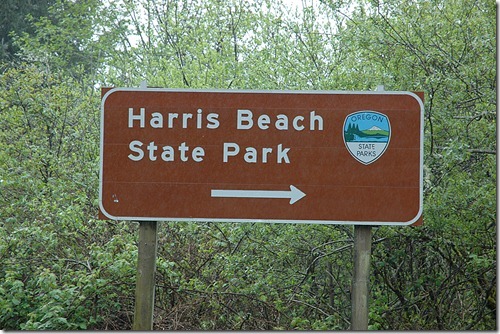 Harris Beach Sign