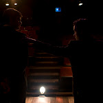 Mimesphobia, by Carlos Murillo, directed by Margot Bordelon. February 28 - April 4, 2010. (l to r) Brian Stojak, Michael Salinas. Photo Credit: Amanda Clifford.