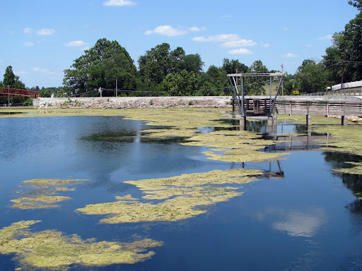One of the fishing piers on Valley Water Mill Lake. (Photo credit: Jeremy Shreckhise)