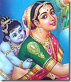 Mother Yashoda and Krishna