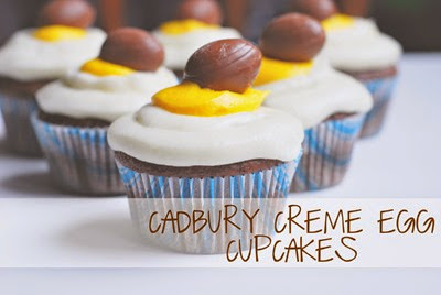 cadbury creme egg cupcakes