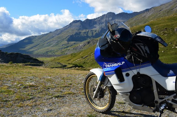 Passo del Moncenisio con la Transalp
