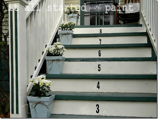 Spring front porch numbers