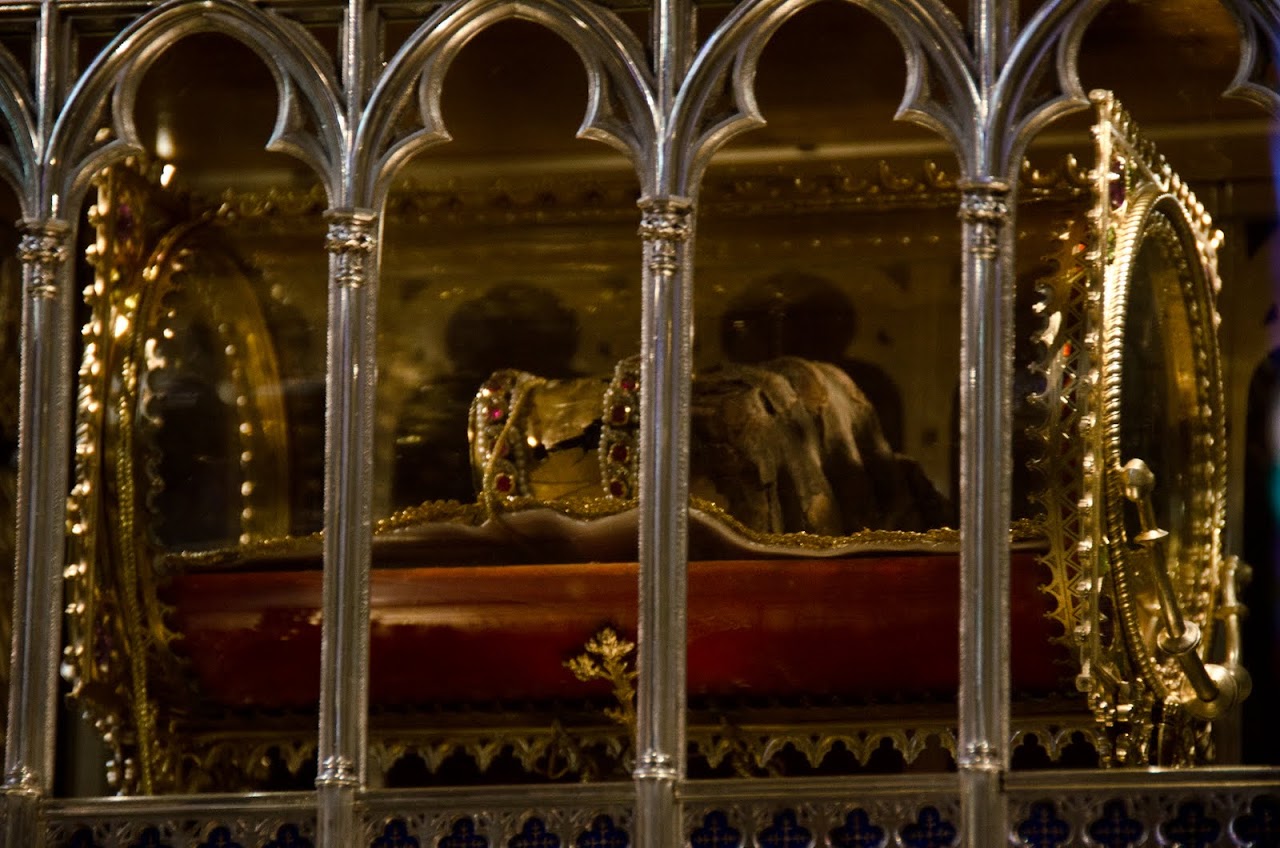 Mummified fist at St. Stephen's Basilica