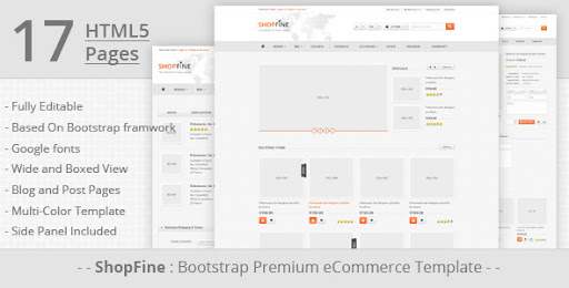 ShopFine: Premium Bootstrap eCommerce Template - Shopping Retail
