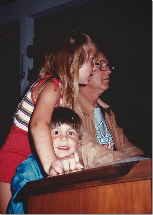 Gordon playing organ