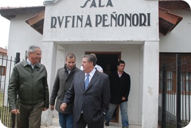 Juan Pablo de Jesús junto al ministro de Salud Provincial Alejandro Collia