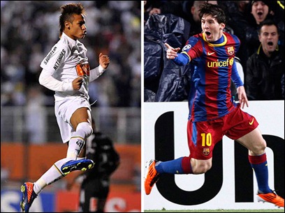 Partido de estrellas Messi vs Neymar