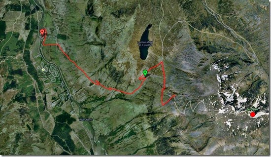 Mapa Ben Nevis