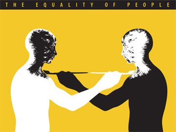 A social poster design by Cedomir Kostovic.
