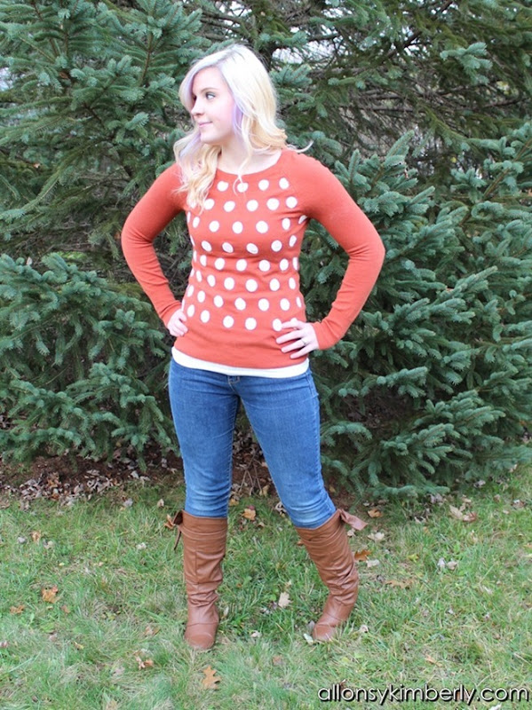 DIY Polka Dot Sweater | allonsykimberly.com DIY Polka Dot Sweater | allonsykimberly.com