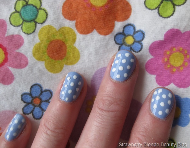 Nails Inc Bluebell + white dots