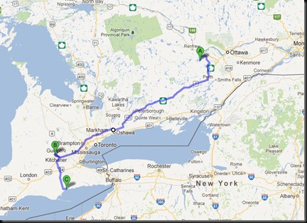 Port Dover route