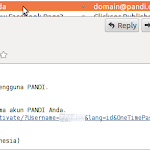Screenshot Email Aktifasi Akun PANDI