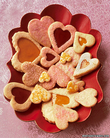 Valentine Cookies. (marthastewart.com)
