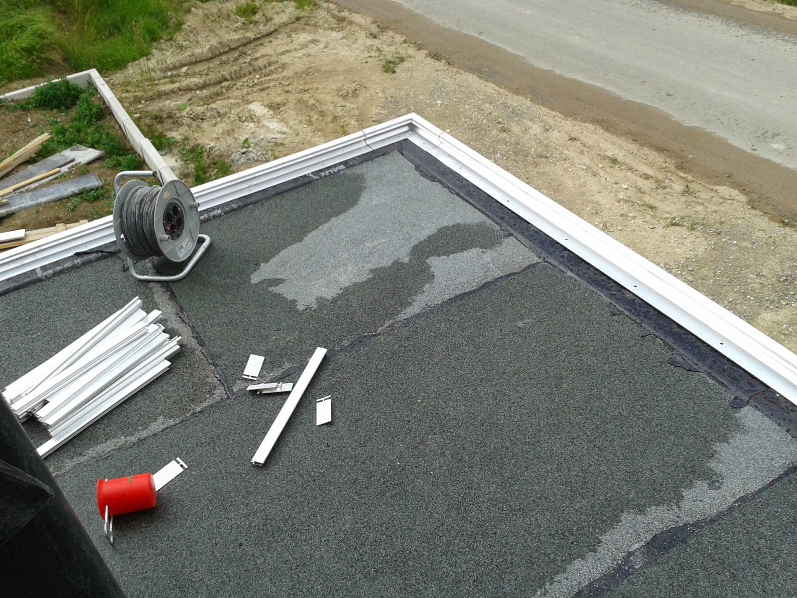 Unser Bautagebuch: Garagendach fertig