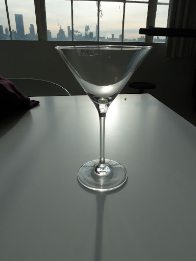 Michael C. Fina's set of eight martini glasses.