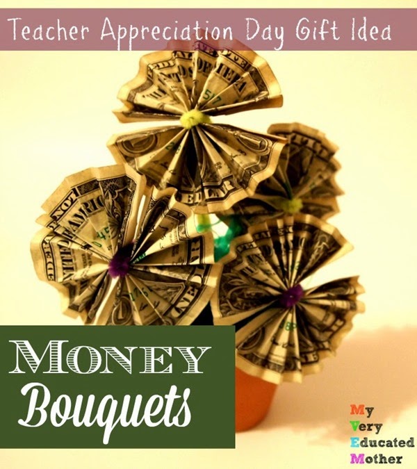 Here's a great Teacher's Gift Idea from @mvemother Money Bouquets