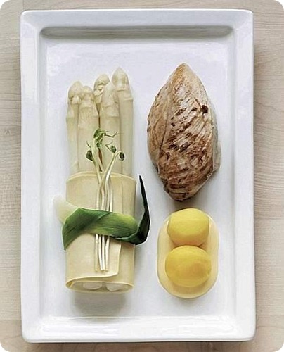 Asparagi con petto di pollo e patate allo zafferano Asparagi con petto di pollo e patate allo zafferano