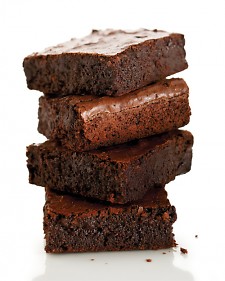 Brownies with a glass of milk can hit the spot Brownies with a glass of milk can hit the spot