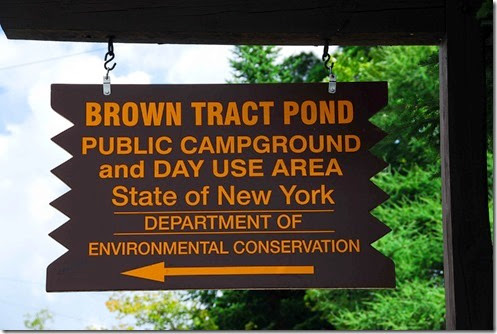 Brown Tract Pond Sign