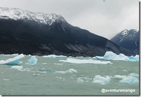 Gelo flutante próximo ao Glaciar Upsala