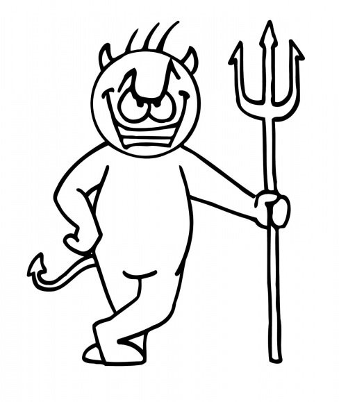 devil coloring pages
