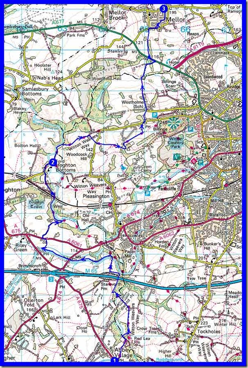 Our route - 16km, 400 metres ascent, 4.5 hours