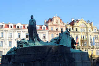 The Jan Hus Memorial in Old Town Square
