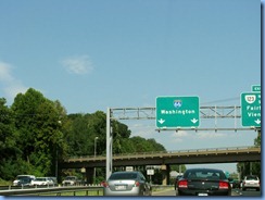 1262 Virginia - I-66 East - Washington sign