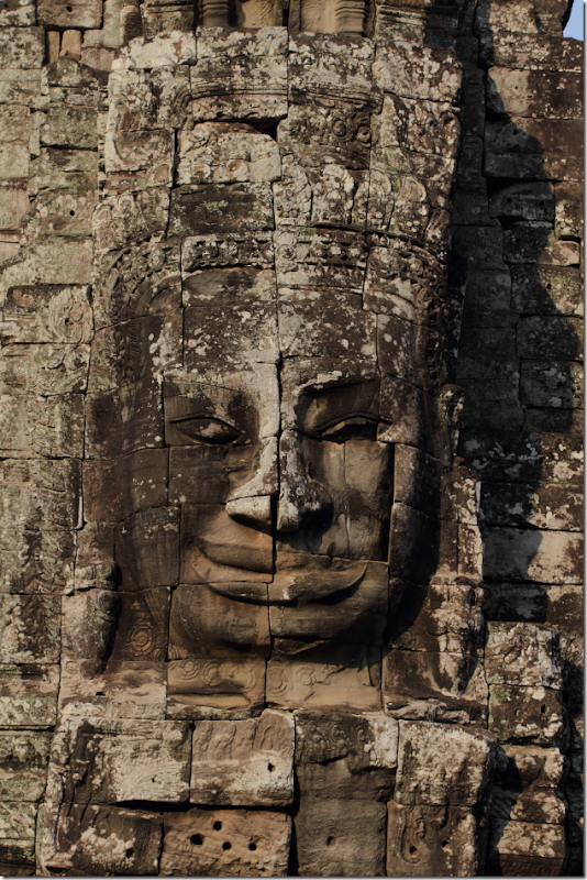 One of the many faces of Bayon Temple, Cambodia