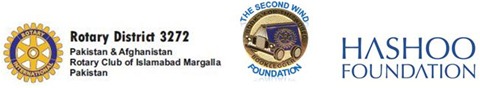Second Wind Foundation_Rotary Books for the World_Hashoo Foundation_Logos