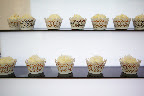 We loved the little lacy liners that they dressed their mini cupcakes in.