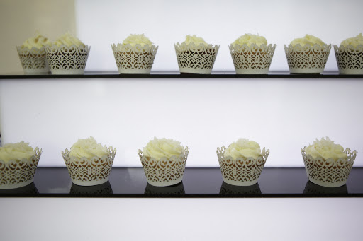 We loved the little lacy liners that they dressed their mini cupcakes in.