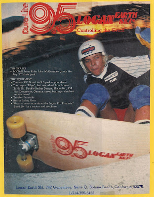 John McGaughey cutting down off the coping on a 9.5 Dura-Lite.