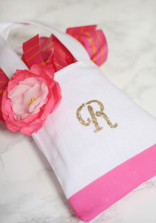 diy monogrammed tote perfect party favor a thoughtful place