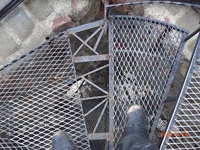 Looking Down at the 133 Circular Stairway that lead up to the top of the tower.