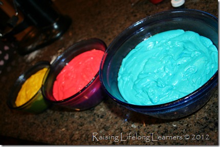 Pour Into Prepared Bowls
