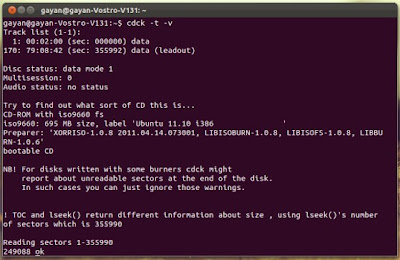 cdck in Ubuntu Linux
