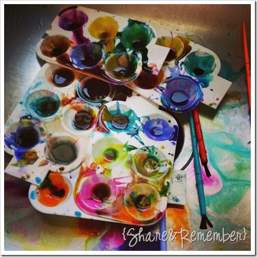 paints in my sink
