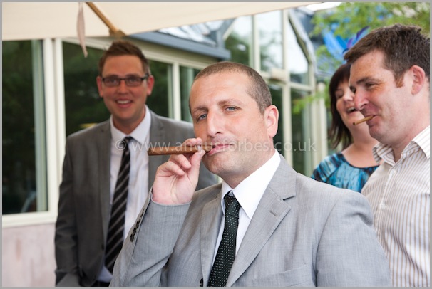 smokers wedding in landmark hotel dundee