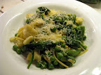I forgot what we were supposed to make originially but we felt tired, so I turned it into pasta with spring veggies (asparagus, peas, spinach, green beans, and baby cauliflower with parmesan cheese as the 'sauce'). It was really, really good and easy. Definitely repeatable.