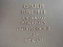 Gruen watch case imprint